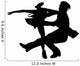 Black Ballet Couples Silhouette Wall Decal