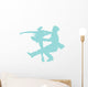 Ballet Silhouette Couples Blue Wall Decal
