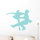 Ballet Silhouette Couples Blue Wall Decal
