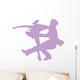 Ballet Silhouette Couples Lavender Wall Decal