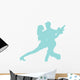 Blue Couple Dancing Tango Wall Decal