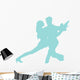 Blue Couple Dancing Tango Wall Decal