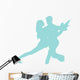 Blue Couple Dancing Tango Wall Decal