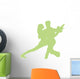Green Couple Dancing Tango Wall Decal