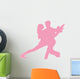 Pink Couple Dancing Tango Wall Decal