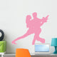 Pink Couple Dancing Tango Wall Decal