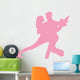 Pink Couple Dancing Tango Wall Decal