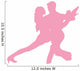 Pink Couple Dancing Tango Wall Decal