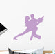 Purple Couple Dancing Tango Wall Decal