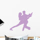 Purple Couple Dancing Tango Wall Decal