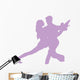 Purple Couple Dancing Tango Wall Decal