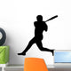 Baseball Silhouette Wall Decal