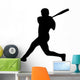 Baseball Silhouette Wall Decal