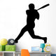 Baseball Silhouette Wall Decal