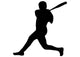 Baseball Silhouette Wall Decal