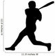 Baseball Silhouette Wall Decal