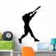 Baseball Silhouette Wall Decal