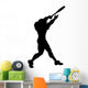 Baseball Silhouette Wall Decal