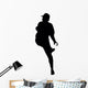 Pitcher Throwing Baseball Silhouette Wall Decal