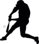 Baseball Silhouette Wall Decal