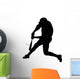 Baseball Silhouette Wall Decal