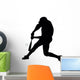 Baseball Silhouette Wall Decal