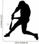 Baseball Silhouette Wall Decal