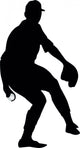 Baseball Silhouette Wall Decal