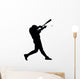 Batter Baseball Silhouette Wall Decal