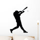 Batter Baseball Silhouette Wall Decal