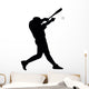 Batter Baseball Silhouette Wall Decal