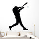 Batter Baseball Silhouette Wall Decal