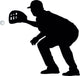 Baseball Silhouette Wall Decal
