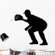 Baseball Silhouette Wall Decal