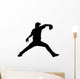 Baseball Silhouette Wall Decal