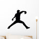 Baseball Silhouette Wall Decal