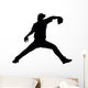 Baseball Silhouette Wall Decal