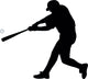 Baseball Silhouette Wall Decal