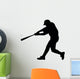 Baseball Silhouette Wall Decal