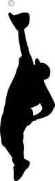 Catcher Baseball Silhouette Wall Decal