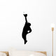 Catcher Baseball Silhouette Wall Decal