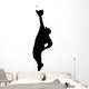Catcher Baseball Silhouette Wall Decal