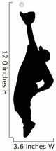 Catcher Baseball Silhouette Wall Decal