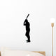Baseball Silhouette Wall Decal