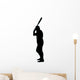 Baseball Silhouette Wall Decal