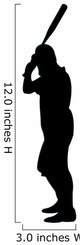 Baseball Silhouette Wall Decal