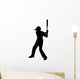Baseball Silhouette Wall Decal