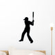 Baseball Silhouette Wall Decal