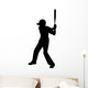 Baseball Silhouette Wall Decal
