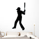 Baseball Silhouette Wall Decal